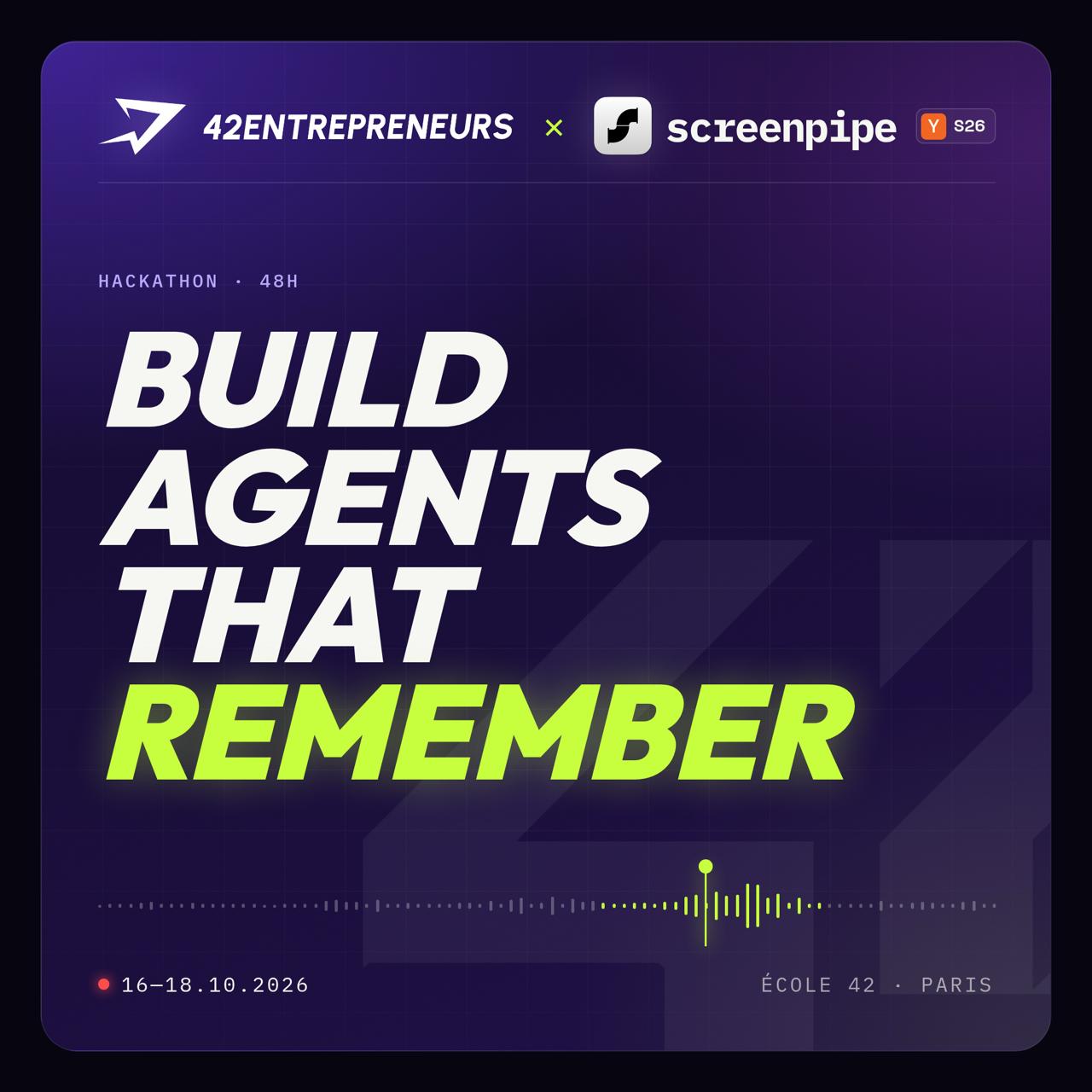 Visuel du hackathon Build Agents That Remember
